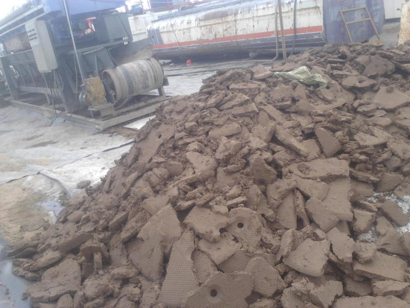 鉆井巖屑處理后泥餅