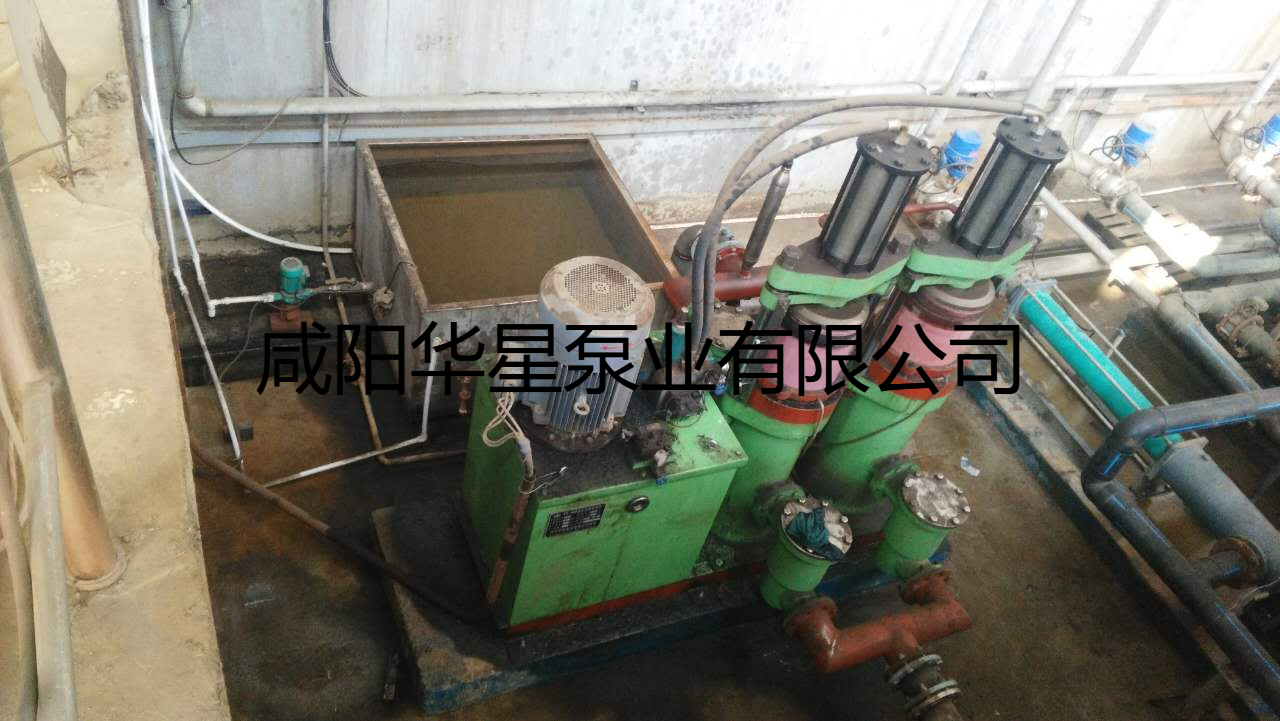 華星陶瓷柱塞泵尾礦使用現場