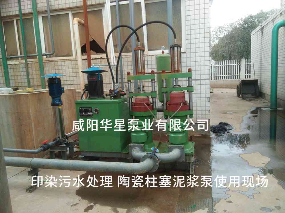 印染污水處理廠使用YBH250-30節(jié)能柱塞泥漿泵客戶案例-第二個(gè)現(xiàn)場